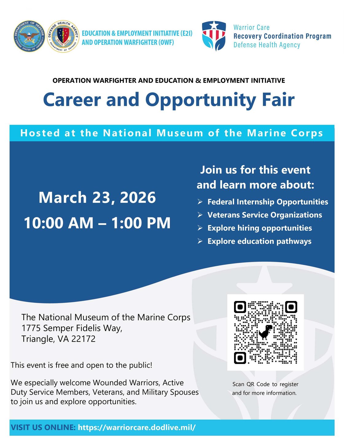 OWF - E2I Federal Internship and Career Fair March 2026
