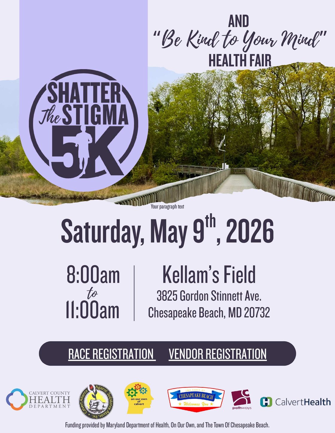 Shatter the Stigma 5k VIRTUAL flier